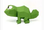 Papercraft de caméléon en 3D