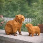 Papercraft de capybara en 3D