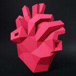 Papercraft de cœur anatomique en 3D