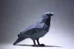 Papercraft de corbeau en 3D