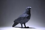 Papercraft de corbeau en 3D
