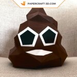 Papercraft de crotte amusante en 3D