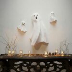 Papercraft de fantômes pour Halloween en 3D