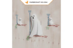 Papercraft de fantômes pour Halloween en 3D