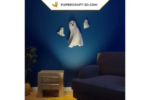Papercraft de fantômes pour Halloween en 3D