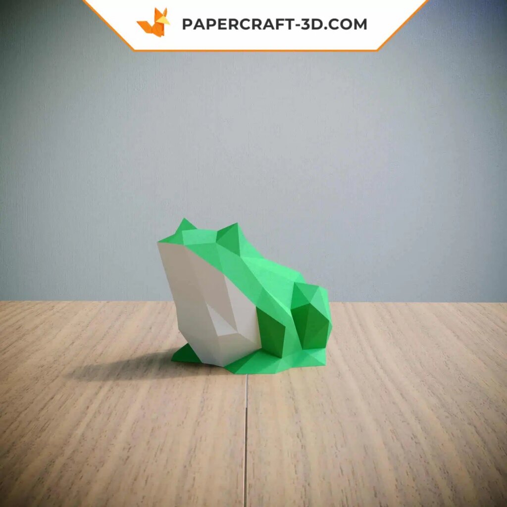 Papercraft de grenouille en 3D