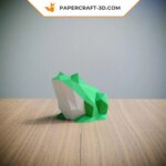 Papercraft de grenouille en 3D