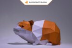 Papercraft de hamsters en 3D