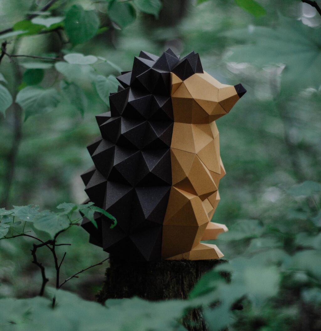 Papercraft de hérisson en 3D