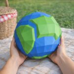 Papercraft de la planète Terre en 3D