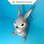 Papercraft de lapin en 3D