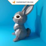 Papercraft de lapin en 3D