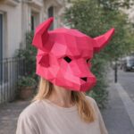 Papercraft de masque de taureau en 3D