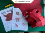 Papercraft de masque de taureau en 3D