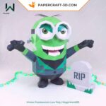 Papercraft de Minion Frankenstein en 3D