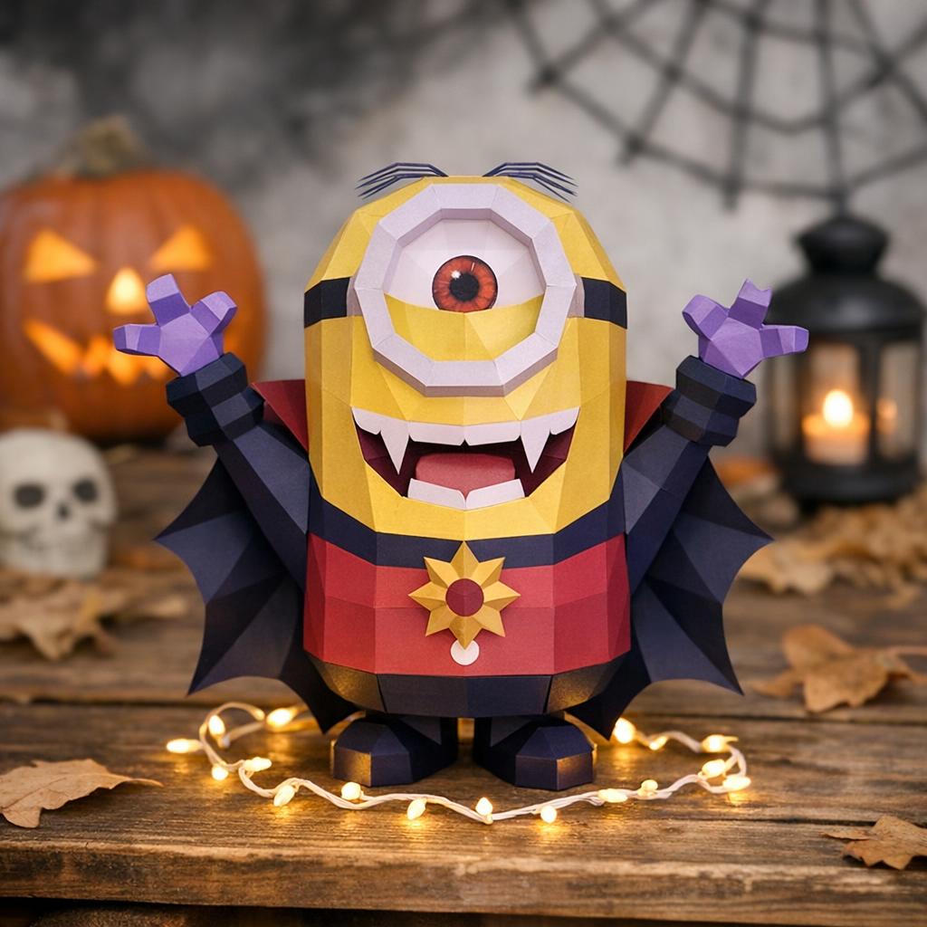 Papercraft de Minion vampire en 3D