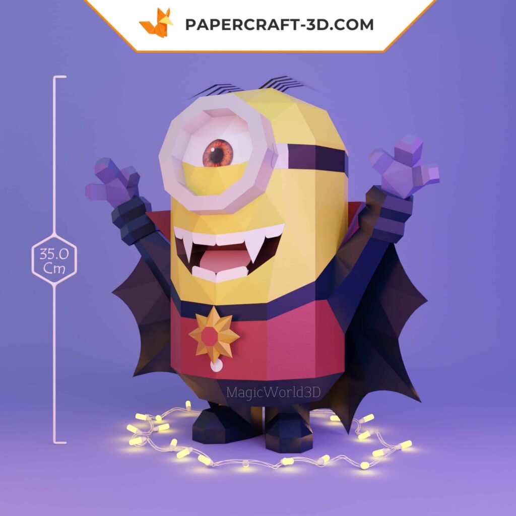 Papercraft de Minion vampire en 3D