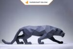 Papercraft de panthère noire en 3D