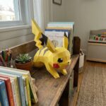 Papercraft de Pikachu qui court en 3D