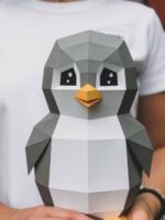Papercraft de pingouin jouet en 3D