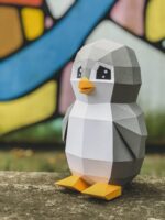 Papercraft de pingouin jouet en 3D