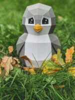Papercraft de pingouin jouet en 3D