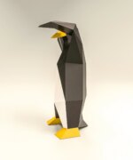 Papercraft de pingouin qui dab en 3D