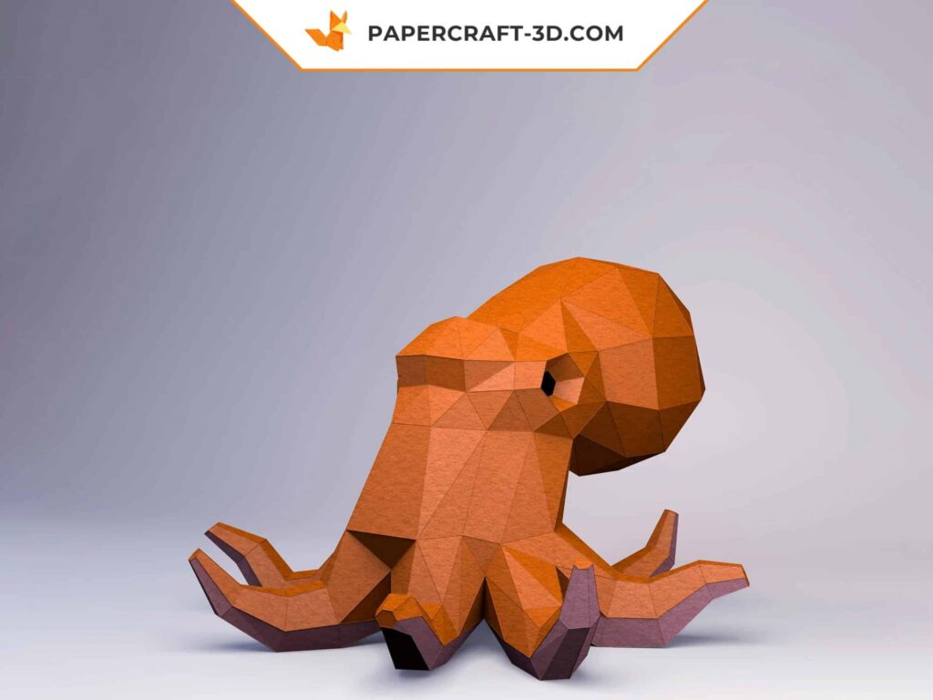 Papercraft de poulpe en 3D