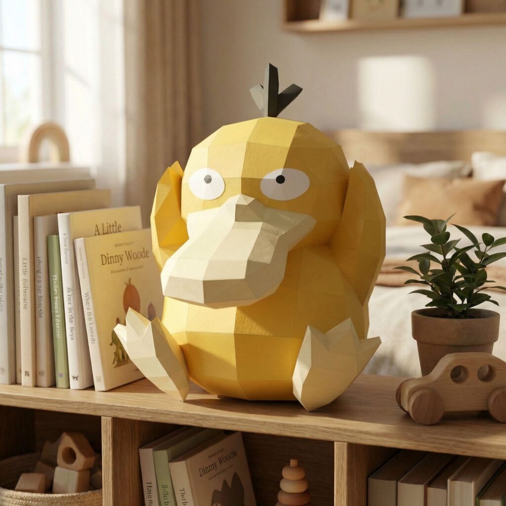Papercraft de Psykokwak Pokémon en 3D