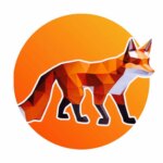 Papercraft de renard marchant en 3D