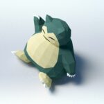 Papercraft de Ronflex Pokémon en 3D