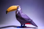 Papercraft de toucan en 3D