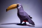 Papercraft de toucan en 3D