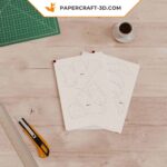 Papercraft d'écureuil en 3D