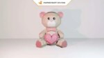 Papercraft d'ours avec cœur en 3D