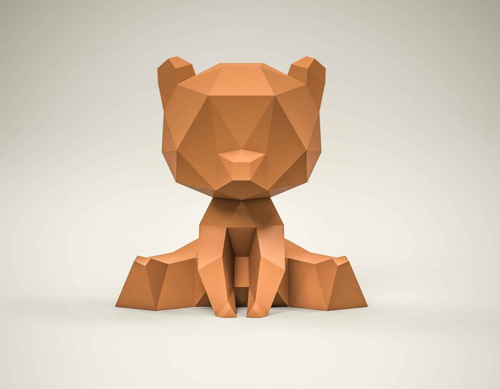Papercraft d'ourson en 3D