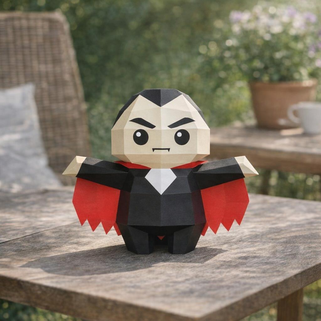 Papercraft Dracula et chauve-souris en 3D