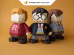 Papercraft Harry, Hermione et Ron