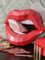 Papercraft lèvres Rolling Stones en 3D