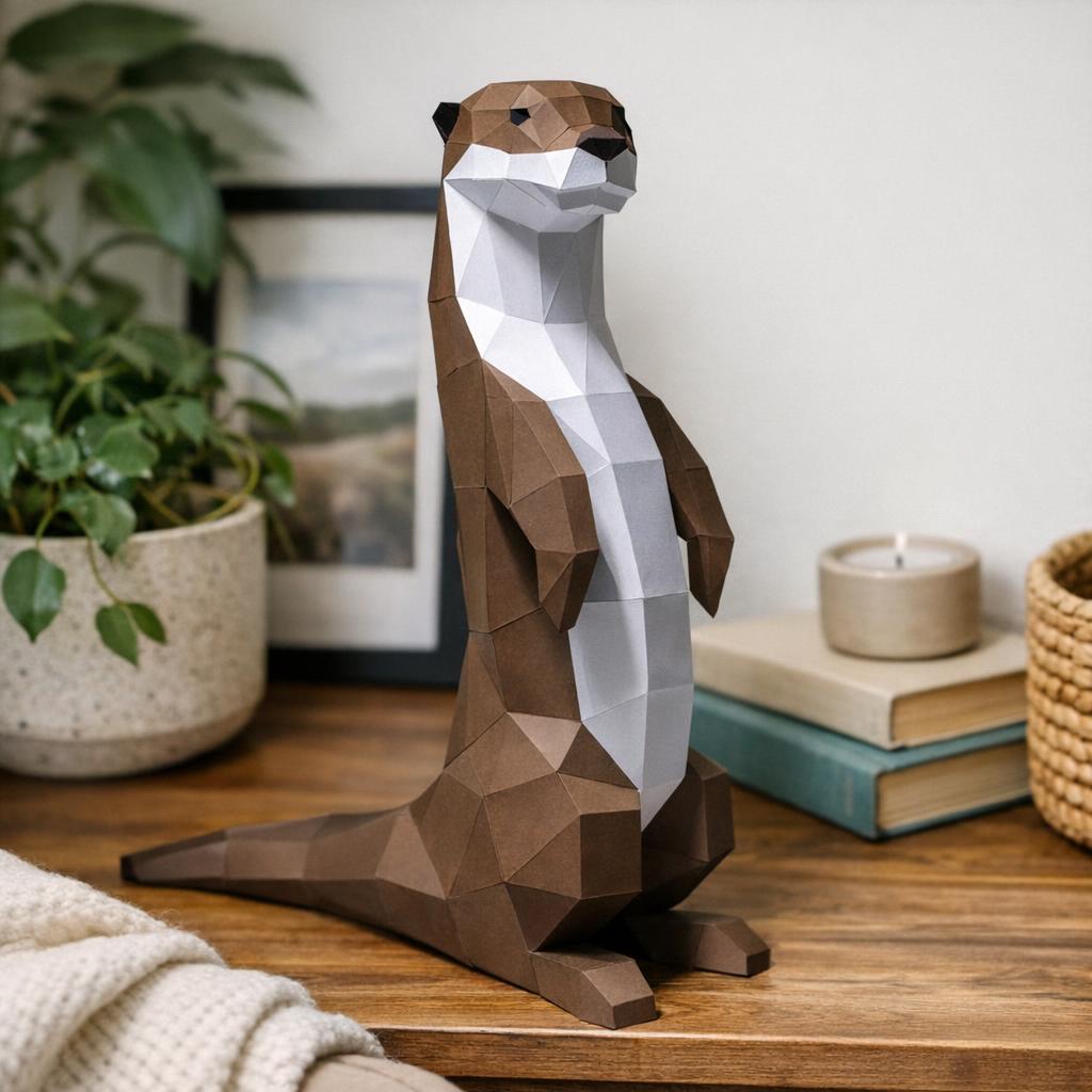 Papercraft loutre en 3D