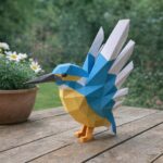 Papercraft martin-pêcheur en 3D