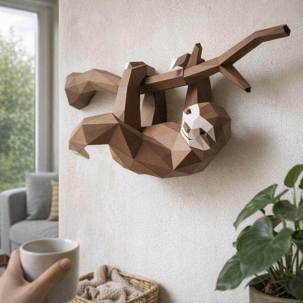 Papercraft de colibri en 3D