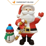 Papercraft Père Noël en 3D