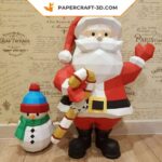 Papercraft Père Noël en 3D