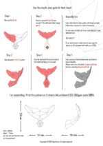 Papercraft queue de dauphin en 3D