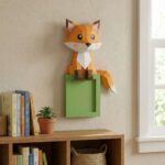 Papercraft renard assis en 3D