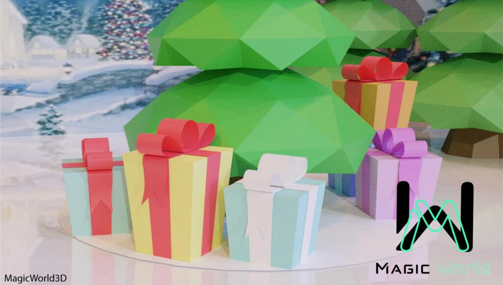Papercraft sapin de Noël en origami