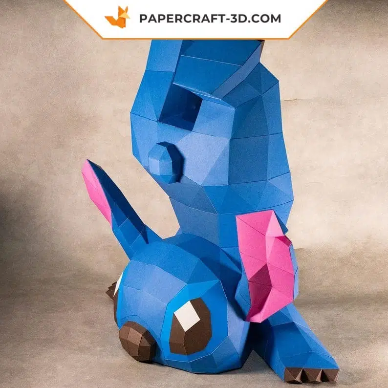 Papercraft Stitch papercraft acrobatique 3D