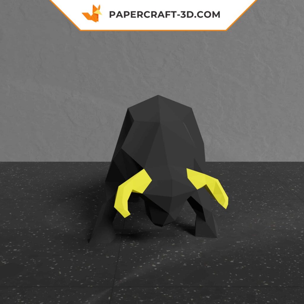Papercraft taureau noir en 3D