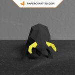 Papercraft taureau noir en 3D